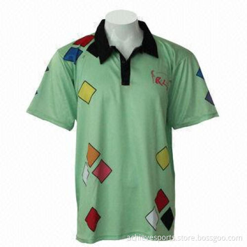 Cricket Team Jersey, Made of 100% Polyester, Customized Logos and Designs Available